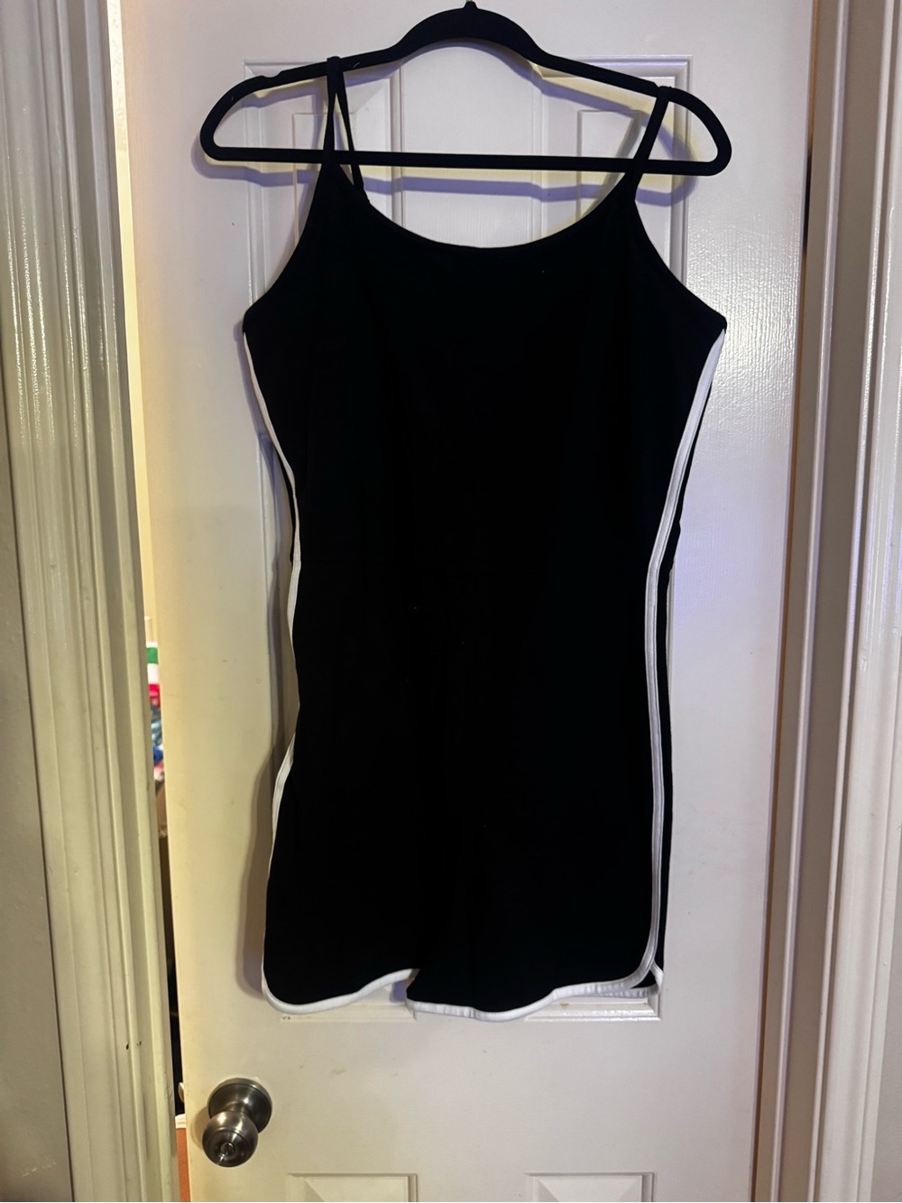 torrid Black Camisole Tank with White Side Trim